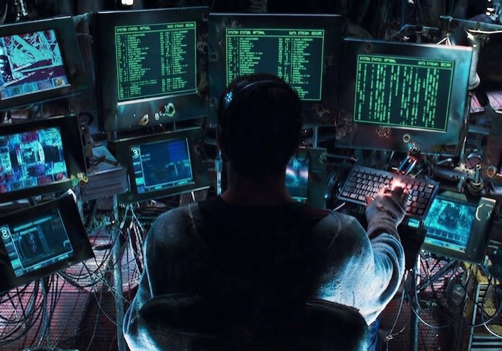 KINGDAVIDHERE at a multi-monitor Matrix workstation